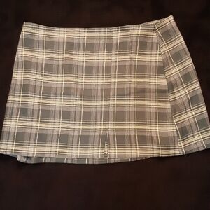 Green Tartan Pattern Skirt